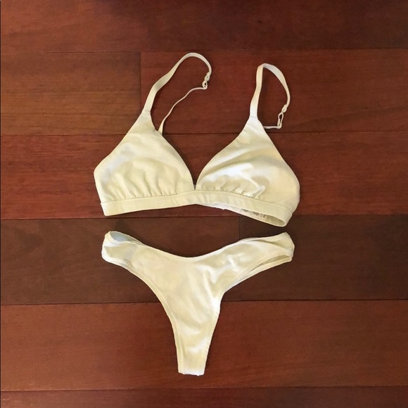 skims cotton triangle bralette